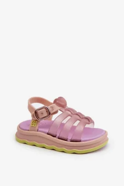 ZAXY Pachnące Dziecięce Sandałki Na Rzep NN385020 Fioletowe Fioletowy