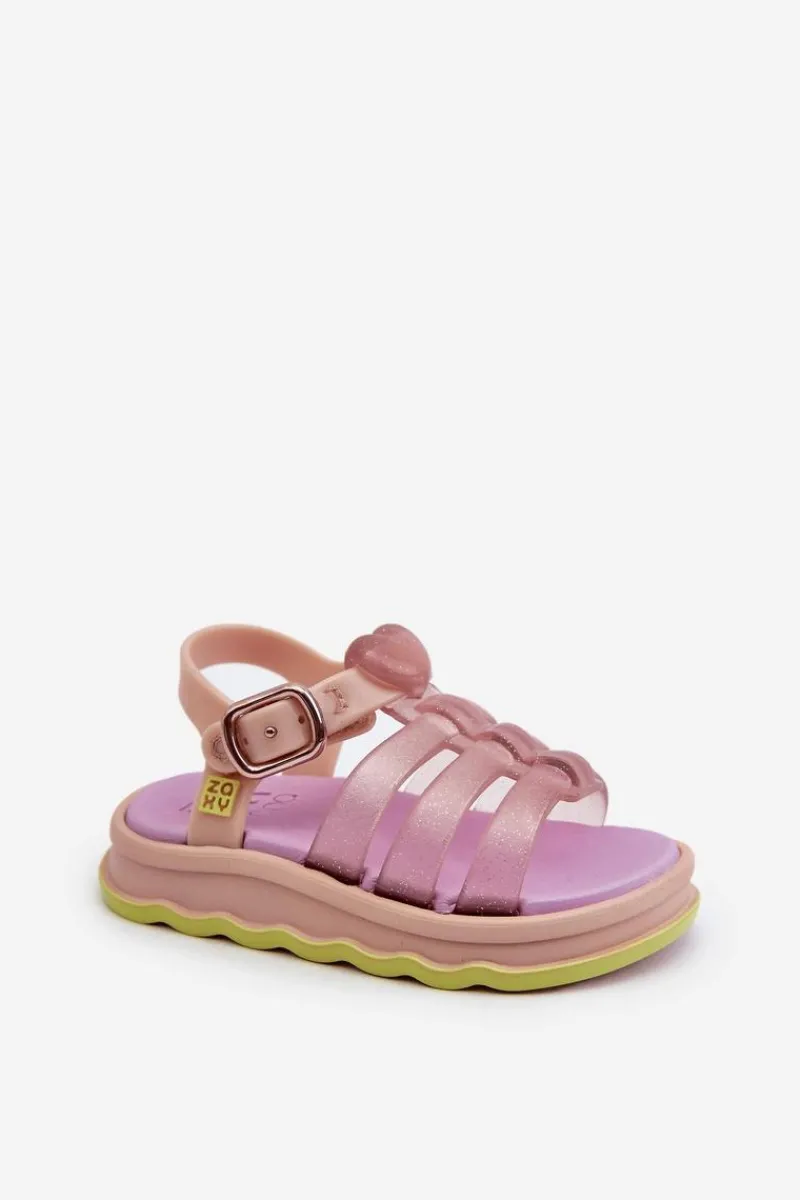 ZAXY Pachnące Dziecięce Sandałki Na Rzep NN385020 Fioletowe Fioletowy