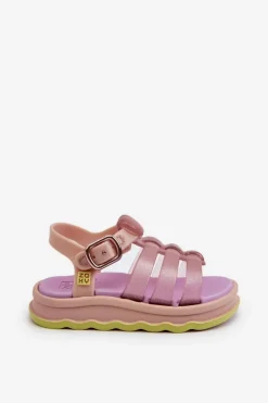 ZAXY Pachnące Dziecięce Sandałki Na Rzep NN385020 Fioletowe Fioletowy