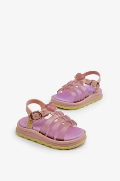 ZAXY Pachnące Dziecięce Sandałki Na Rzep NN385020 Fioletowe Fioletowy