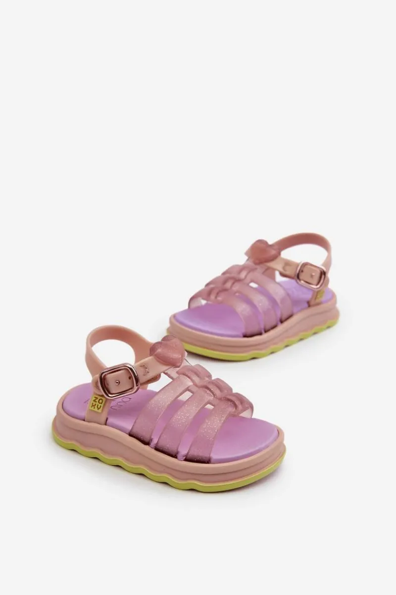 ZAXY Pachnące Dziecięce Sandałki Na Rzep NN385020 Fioletowe Fioletowy