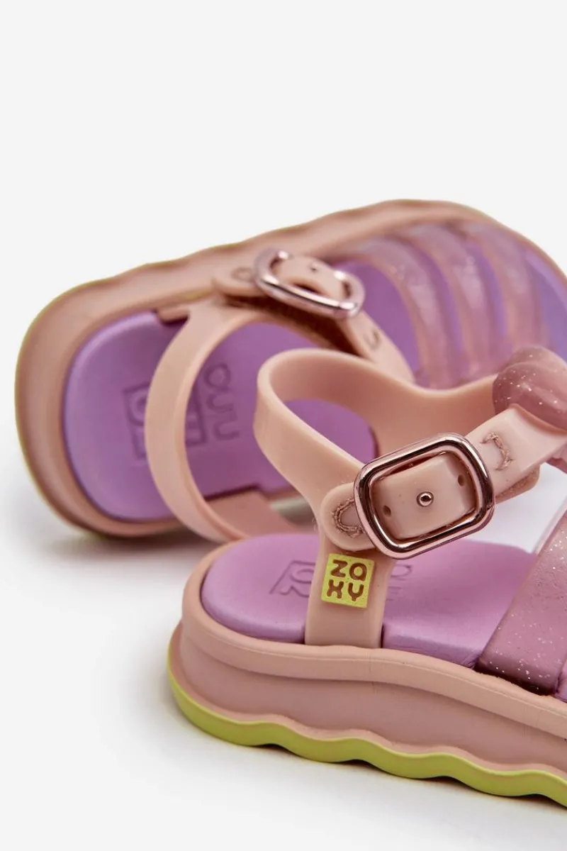 ZAXY Pachnące Dziecięce Sandałki Na Rzep NN385020 Fioletowe Fioletowy