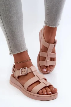 Hot ZAXY Pachnące Gładkie Sandały Damskie NN285006 Jasnoróżowe