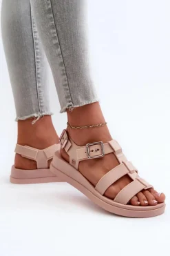 Hot ZAXY Pachnące Gładkie Sandały Damskie NN285006 Jasnoróżowe