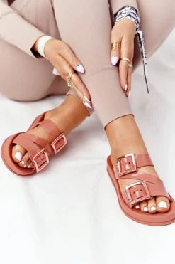 Hot Pachnące Gumowe Klapki Eco Friendly HH285106 Ceglaste Damskie Klapki Damskie Klasyczne