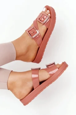 Hot Pachnące Gumowe Klapki Eco Friendly HH285106 Ceglaste Damskie Klapki Damskie Klasyczne