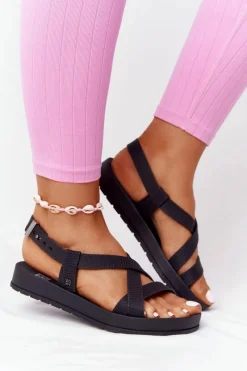 Online ZAXY Pachnące Gumowe Sandaly Eco Friendly HH285168 Czarne