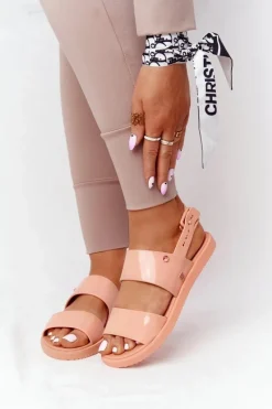 Sandały Gumowe|Sandały Płaskie>ZAXY Pachnące Gumowe Sandaly Eco Friendly HH285164 Pomarańczowe