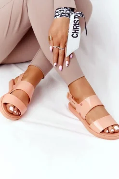 Sandały Gumowe|Sandały Płaskie>ZAXY Pachnące Gumowe Sandaly Eco Friendly HH285164 Pomarańczowe