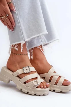 Klapki Na Platformie|Klapki Damskie Klasyczne><noscript><img width=