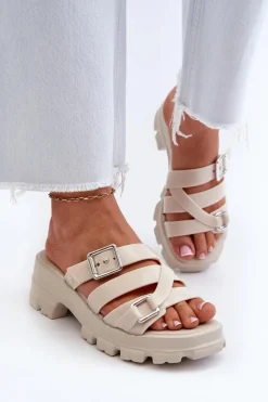 Klapki Na Platformie|Klapki Damskie Klasyczne><noscript><img width=