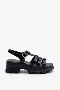 Sandały Gumowe|Sandały Na Obcasie></noscript>ZAXY Pachnące Sandały Damskie NN285039 Czarne Czarny