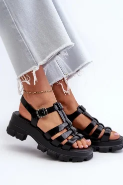 Sandały Gumowe|Sandały Na Obcasie></noscript>ZAXY Pachnące Sandały Damskie NN285039 Czarne Czarny