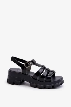 Sandały Gumowe|Sandały Na Obcasie></noscript>ZAXY Pachnące Sandały Damskie NN285039 Czarne Czarny