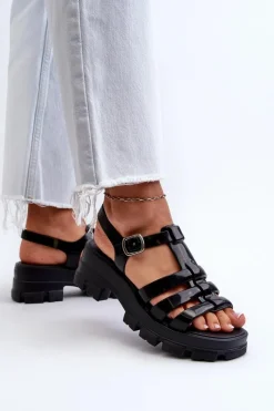 Sandały Gumowe|Sandały Na Obcasie></noscript>ZAXY Pachnące Sandały Damskie NN285039 Czarne Czarny