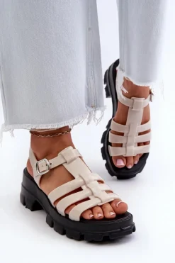 Hot ZAXY Pachnące Sandały Damskie NN285040 Jasnobeżowe Beżowy