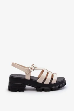 Hot ZAXY Pachnące Sandały Damskie NN285040 Jasnobeżowe Beżowy