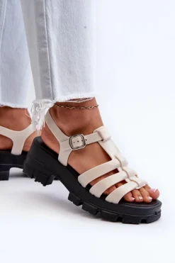 Hot ZAXY Pachnące Sandały Damskie NN285040 Jasnobeżowe Beżowy