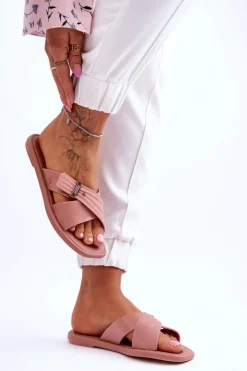 Klapki Damskie Klasyczne>ZAXY Pachnące Wegańskie Klapki JJ285216 Nude