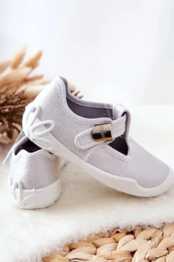 Dziewczęce|Back To School></noscript>BEFADO Papcie Baleriny Błyszczące 115X001 Srebrne