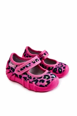 Dziewczęce|Balerinki Dziecięce>BEFADO Papcie Baleriny Cętki 109P256 Różowe