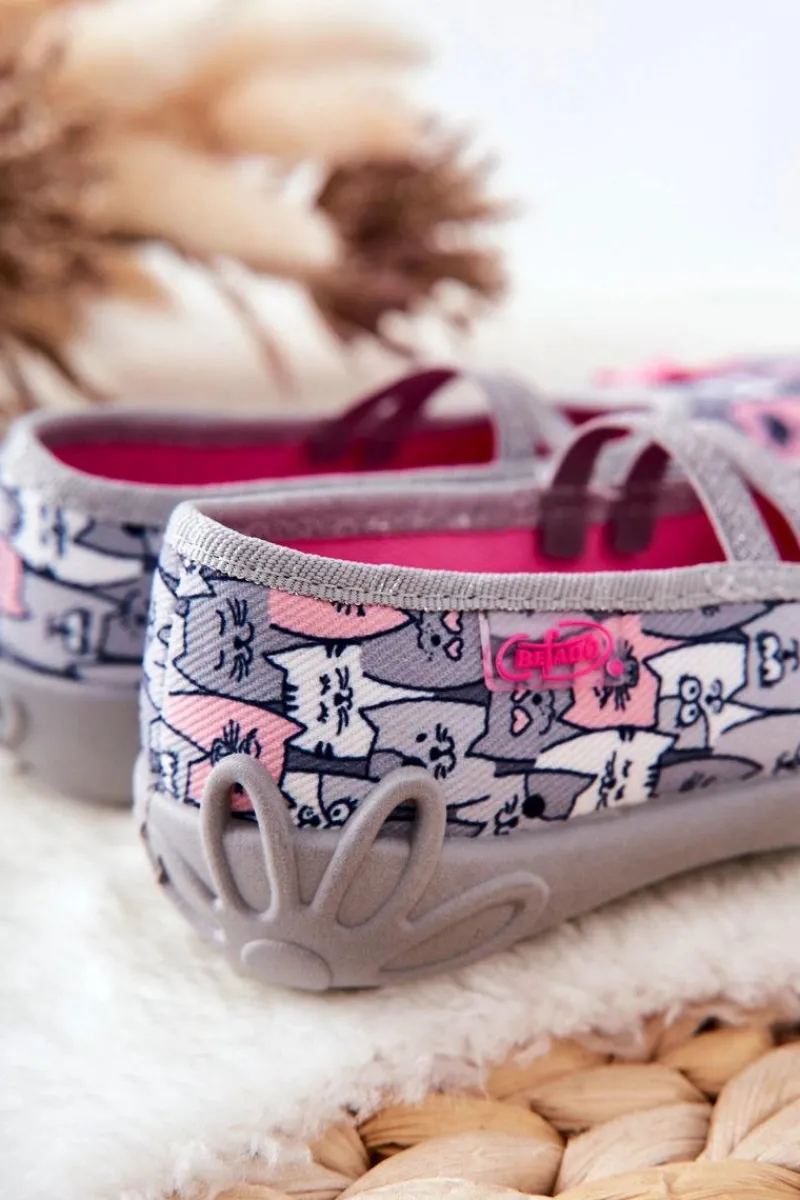 BEFADO Papcie Baleriny Kotki 116X297 Szare