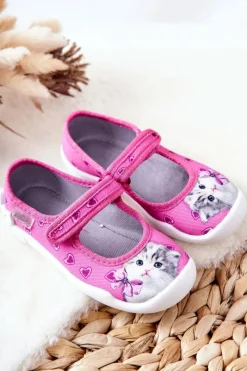 Sale Papcie Baleriny Kotek 114X447 Różowe Dzieci Dziewczęce|Back To School