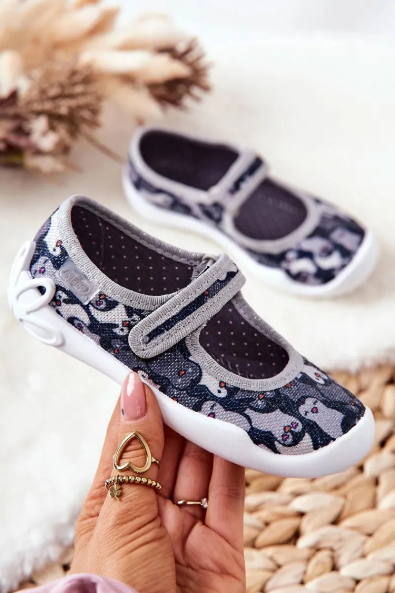 Clearance Papcie Baleriny Pingwinki 114X463 Czarne Dzieci Dziewczęce|Back To School