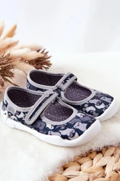 Clearance Papcie Baleriny Pingwinki 114X463 Czarne Dzieci Dziewczęce|Back To School