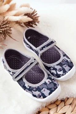 Clearance Papcie Baleriny Pingwinki 114X463 Czarne Dzieci Dziewczęce|Back To School