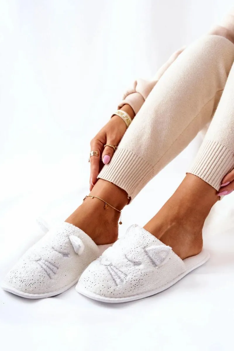 Online Evento Papcie Błyszczące Kotki Z Uszami Białe Kaisy Biały