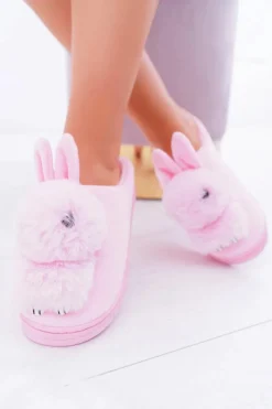 Hot Boto Papcie Damskie Klasyczne Z Królikiem Różowe Howi
