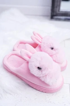 Hot Boto Papcie Damskie Klasyczne Z Królikiem Różowe Howi