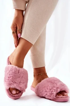 Best Boto Papcie Damskie Z Futerkiem Różowe Trusted