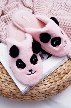 Sale Boto Papcie Damskie Z Futerkiem Pandy Różowe Fimeo