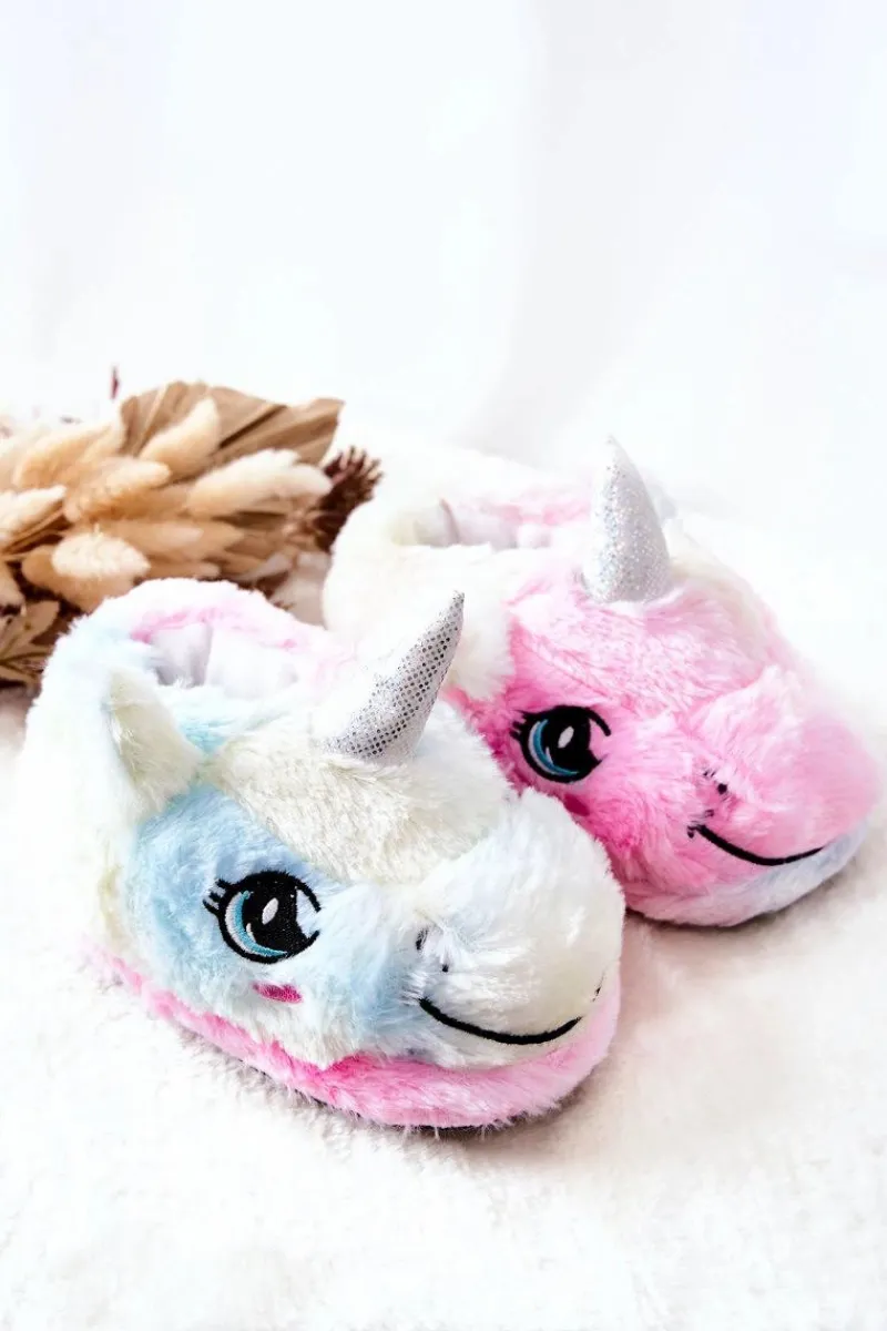 Clearance Papcie Dziecięce Wsuwane Jednorożce Wielokolorowe Dzieci Dziewczęce