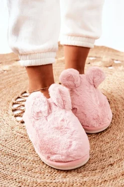 Sale Boto Papcie Futrzane Z Uszami Różowe Thorpe