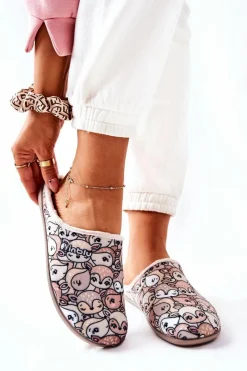 Discount BEFADO Papcie Klapki Sarenki 155D203 Beżowe