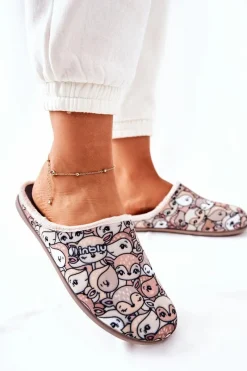 Discount BEFADO Papcie Klapki Sarenki 155D203 Beżowe