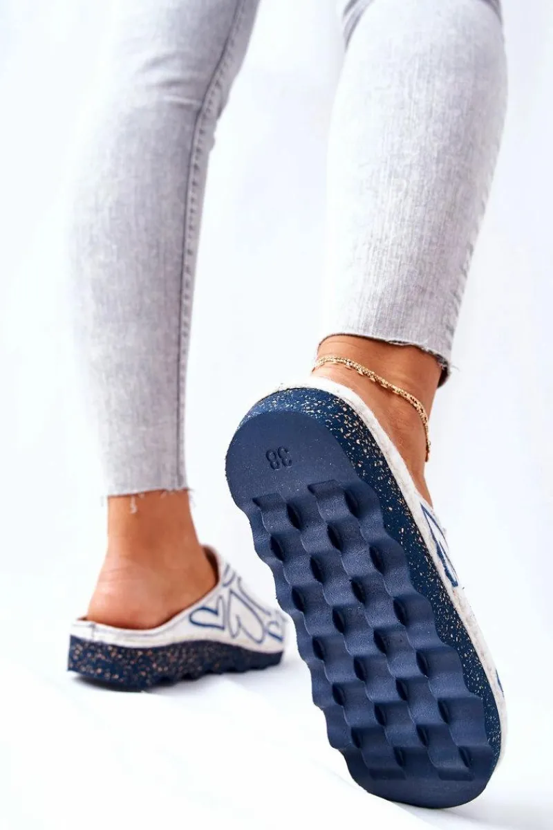 Kapcie Klasyczne|Klapki Damskie Klasyczne>INBLU Papcie Klapki Profilaktyczne DK07 002 Beżowe