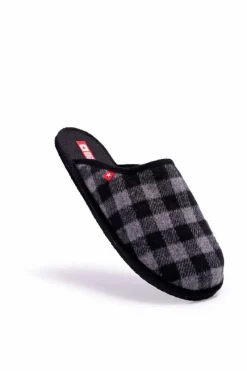 Online Papcie Męskie Domowe Big Star Szare EE176002 Męskie Papcie Męskie