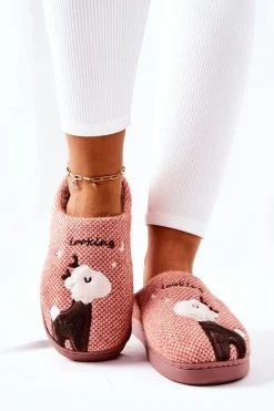 Clearance Boto Papcie Ocieplane Renifer Ciemnoróżowe Jilly