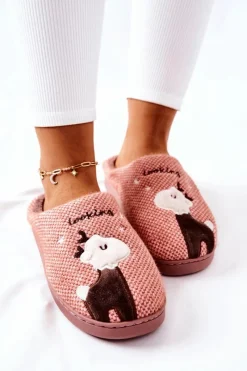 Clearance Boto Papcie Ocieplane Renifer Ciemnoróżowe Jilly