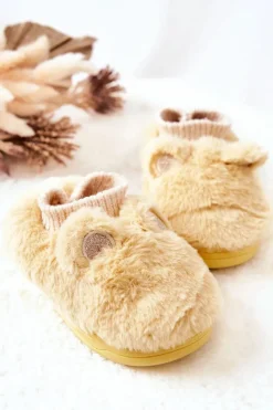 Clearance Boto Papcie Ocieplane Ze Ściągaczem Żółte Dessi