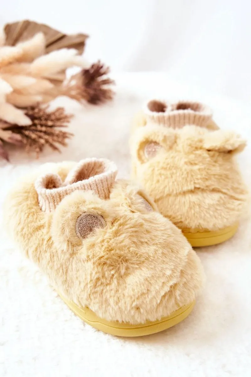 Clearance Boto Papcie Ocieplane Ze Ściągaczem Żółte Dessi