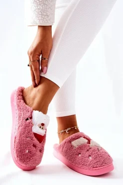 Outlet Boto Papcie Świąteczne Mikołaj I Renifer Różowe