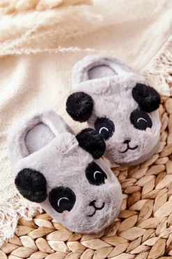 Discount Papcie Ze Zwierzątkiem Szare Pandi Dzieci Dziewczęce