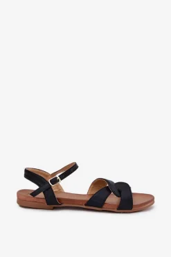 Sandały Płaskie><noscript><img width=