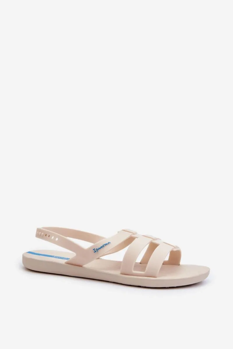 Sandały Gumowe|Sandały Płaskie>Ipanema Płaskie Sandały Damskie 83516 Style Sandal Fem Beżowe