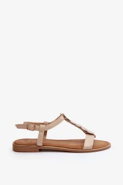 Sandały Płaskie><noscript><img width=